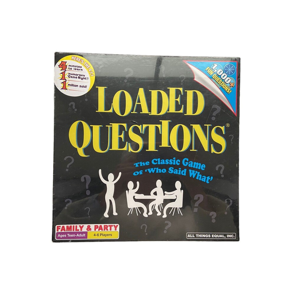 Loaded Questions Family Board‎ Game 4 To 6 Players Ages Teen Adult Fun Funny New